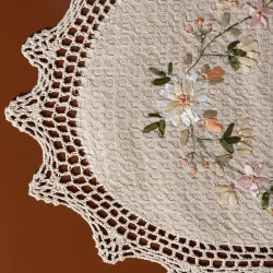 Τραβέρσα ροκοκό και πλεκτό (40cm X 90cm) 3509 Oval