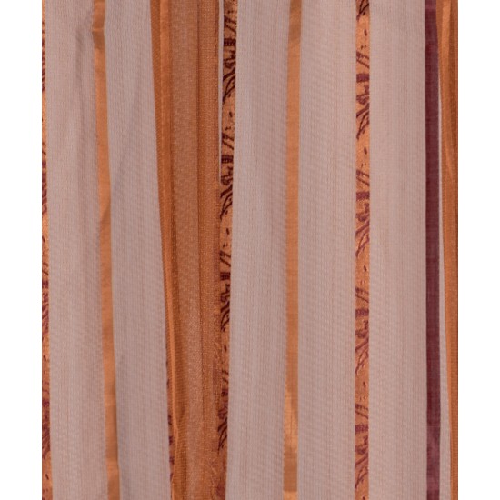 Κουρτίνα Nx6104 (280cm X 300cm) με τρέσα καφέ