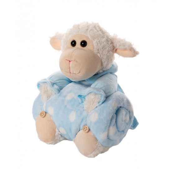 ΒΕΒΕ FLANNEL ΚΟΥΒΕΡΤΑΚΙ (80cm X 120cm) αρνάκι σιέλ