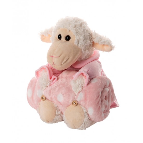 ΒΕΒΕ FLANNEL ΚΟΥΒΕΡΤΑΚΙ (80cm X 120cm) αρνάκι ρόζ