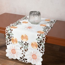 Σατέν κοφτή τραβέρσα (40cmcm X 170cm) 291 πορτοκαλί