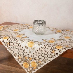 Σατέν κοφτό καρέ (85cm X 85cm) 081 κίτρινο
