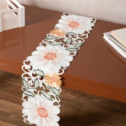 Σατέν κοφτή τραβέρσα (20cm X 150cm) 291 πορτοκαλί