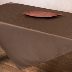 Σατέν τραπεζοκαρέ 2015 (130cm X 130cm) καφέ