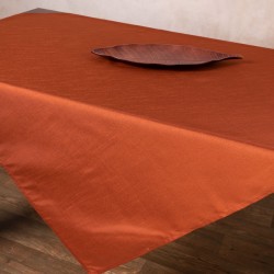 Σατέν τραπεζοκαρέ 2015 (130cm X 130cm) κεραμιδί