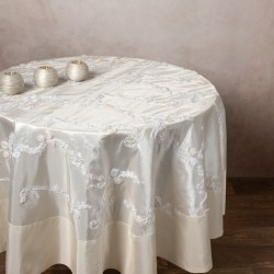 Σατέν Ροτόντα (180cm Rd) 6271 Ivory