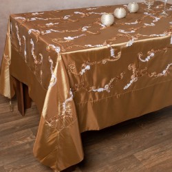 Σατέν Τραπεζομάντηλο ( 180cm X 220cm ) 6271 Χρυσό