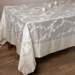 Σατέν Τραπεζομάντηλο ( 180cm X 220cm ) 6271 Ivory