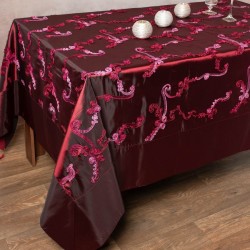 Σατέν Τραπεζομάντηλο ( 180cm X 220cm ) 6271 Μπορντώ