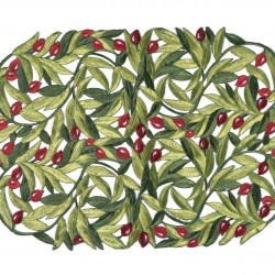 Σουπλά 2352 (35cm X 50cm) κόκκινη ελιά Oval