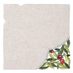 Πετσέτα φαγητού 2353 (45cm X 45cm) κόκκινη ελιά 