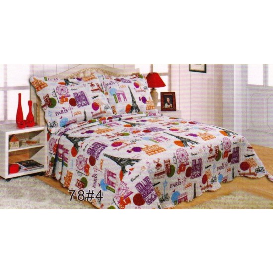 Silk Fashion Κουβερλι Σετ (160Cm X 220Cm + 1 X 50Cm X 70Cm) W64578#4