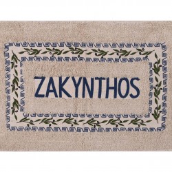 Πατάκι ελιά Ζάκυνθος (50cm X 80cm) μπλέ