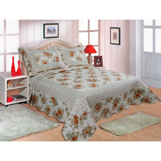 Silk Fashion Κουβερλι Σετ (160Cm X 220Cm + 1 X 50Cm X 70Cm) Zg-040