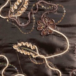 Σατέν τραβέρσα A11 (50cm X 210cm) καφέ  