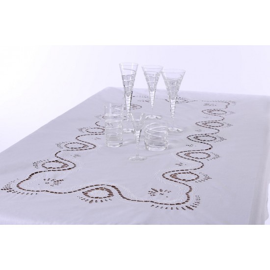 Silk Fashion Χειροποίητο Τραπεζομάντηλο Act8 (170Cm X 220Cm)