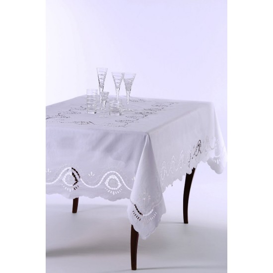 Silk Fashion Χειροποίητο Τραπεζομάντηλο Act8 (170Cm X 270Cm)