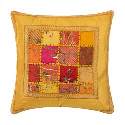 Μαξιλαροθήκη Antic με φάσα (65cm X 65cm) κίτρινο