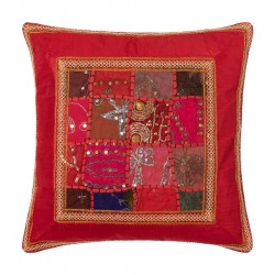 Μαξιλαροθήκη Antic με φάσα (65cm X 65cm) κόκκινο