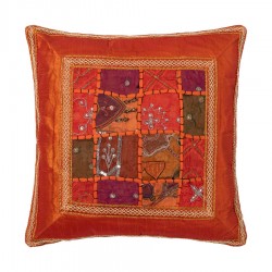 Μαξιλαροθήκη Antic με φάσα (65cm X 65cm) πορτοκαλί