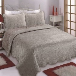 Silk Fashion Κουβέρτα Βελούδο Με Sherpa Nx2211 (220Cm X 240Cm + 2X50Cm X 70Cm) Beige