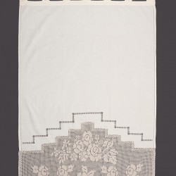 κουρτίνα BG11 ΠΛΕΚΤΟ (110cm X 150cm) Ecru με τιράντες