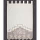 κουρτίνα BG11 ΠΛΕΚΤΟ (110cm X 150cm) Ecru με τιράντες