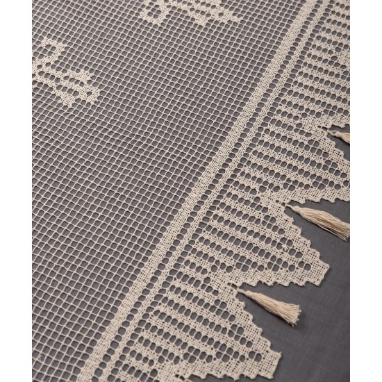 κουρτίνα BG11 TOSCAN (200cm X 270cm) Ecru με τούνελ