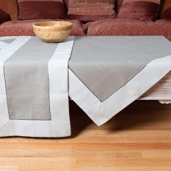 Silk Fashion Τραπεζομάντηλα (160Cm X 250Cm) Bg17 Γκρι Ανοιχτό/Γκρι Σκούρο