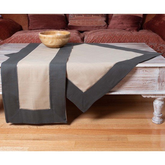 Silk Fashion Τραπεζομάντηλα (160Cm X 220Cm) Bg17 Καφέ/Μπεζ