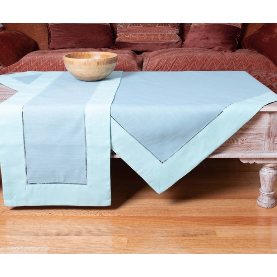 Silk Fashion Τραπεζομάντηλα (160Cm X 220Cm) Bg17 Τυρκουάζ/Σιέλ