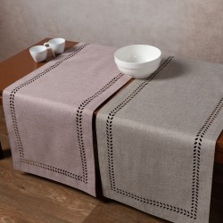 τραβέρσα (45cm X 170cm) Bg18 αμέθυστος/ανοιχτό γκρί
