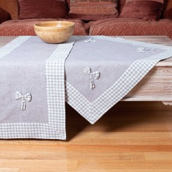 Silk Fashion Τραπεζομάντηλα (140Cm X 180Cm) Bow Γκρι
