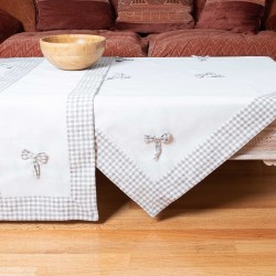 Silk Fashion Τραπεζομάντηλα (140Cm X 180Cm) Bow Ivory/Μπεζ