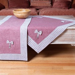Silk Fashion Τραπεζομάντηλα (140Cm X 180Cm) Bow Μωβ