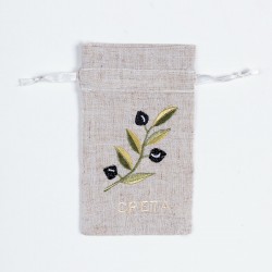 Σαπουνοθήκη (10τμχ) ΚΡΗΤΗ (9cm X 14cm) άμμου με χρώμα