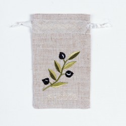 Σαπουνοθήκη (10τμχ) ΡΟΔΟΣ (9cm X 14cm) άμμου με χρώμα