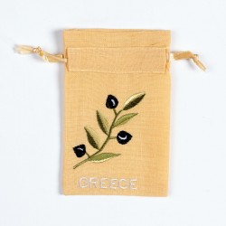 Σαπουνοθήκη (10τμχ) GREECE (9cm X 14cm) κίτρινο με χρώμα