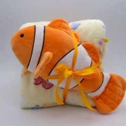 Silk Fashion Βεβε Flannel Κουβερτακι (120Cm X 190Cm) Clownfish