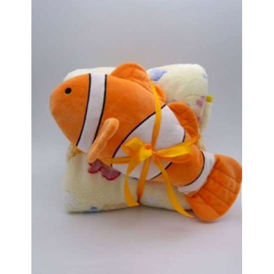 Silk Fashion Βεβε Flannel Κουβερτακι (120Cm X 190Cm) Clownfish Silk Fashion Βεβε Flannel Κουβερτακι (120Cm X 190Cm) Clownfish