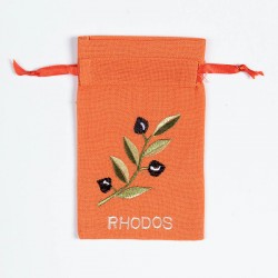 Σαπουνοθήκη (10τμχ) ΡΟΔΟΣ (9cm X 14cm) πορτοκαλί με χρώμα