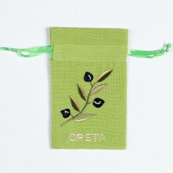 Σαπουνοθήκη (10τμχ) ΚΡΗΤΗ (9cm X 14cm) πράσινο με χρώμα