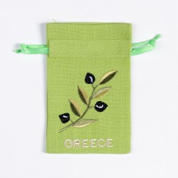Σαπουνοθήκη (10τμχ) GREECE (9cm X 14cm) πράσινο με χρώμα