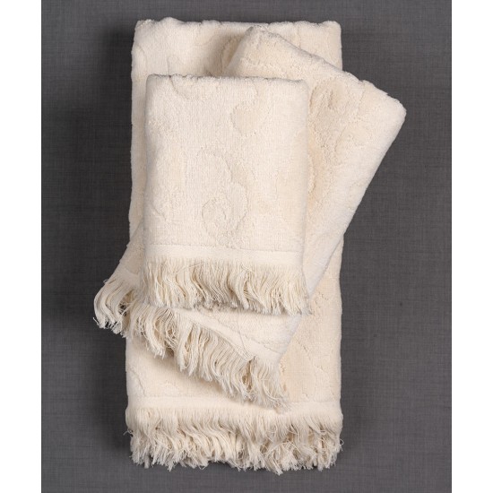 Βαμβακερή ζακάρ πετσέτα ALICIA 520gsm (40cm X 60cm) Cream