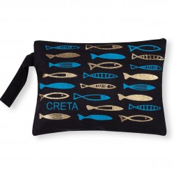 Πορτοφόλι καραβόπανο (30cm X 20cm) Gold 6 CRETA