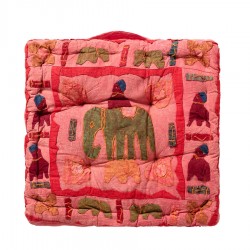 Μαξιλάρι κάθισμα Elephant (40cm X 40cm X 10cm) κόκκινο