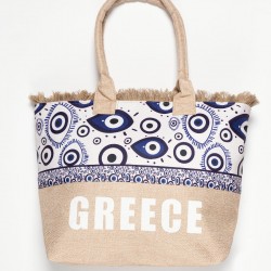 Τσάντα με χερούλι (49cm X 15cm X 34cm) μάτι 2 GREECE