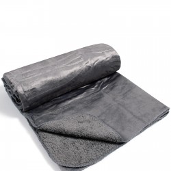 Silk Fashion Κουβέρτα Velvet Fleece Με Sherpa (170Cm X 220Cm) Γκρί