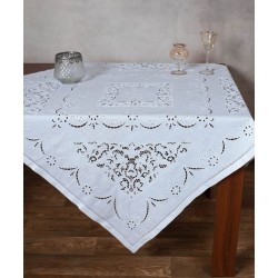 Silk Fashion Κοφτό Τραπεζομάντηλο Χειρός (140Cm X 140Cm) Hy87