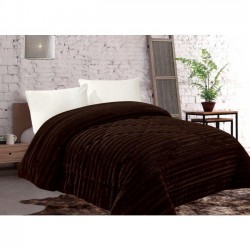 Silk Fashion Κουβερτοπάπλωμα (220Cm X 240Cm) Ironed Καφέ